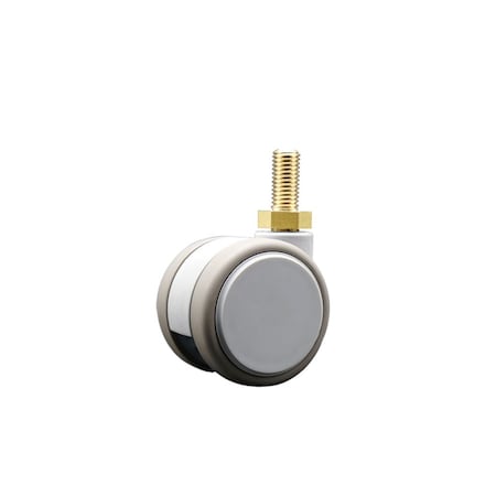 Service Caster 2 Inch MRI Safe Caster with Brake, 10mm Threaded Stem SCC-TS02S50-TPR-GRY-B-M10X22-MRI
